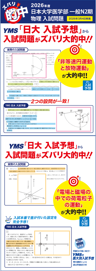 ズバリ的中日本大学医学部 一般N2（物理）