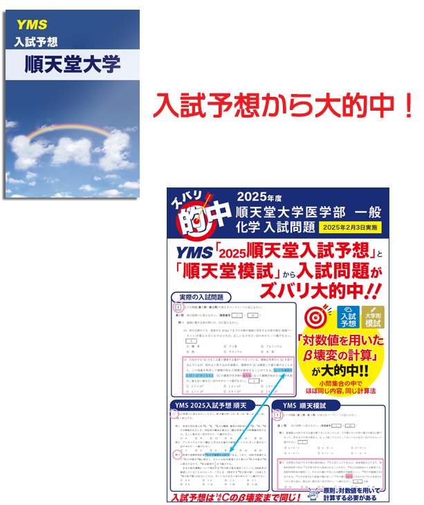 ズバリ的中順天堂大学医学部 一般（化学）