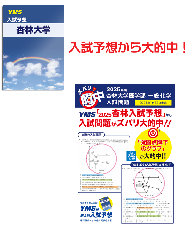 ズバリ的中杏林大学医学部 一般（化学）